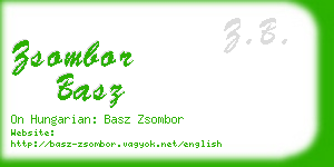 zsombor basz business card